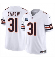 Men Chicago Bears 31 Kevin Byard III White 2025 F U S E  With 2 Star C Patch Vapor Untouchable Limited Stitched Football Jersey