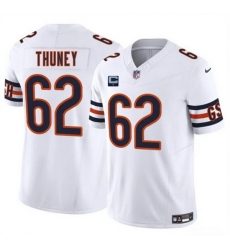 Men Chicago Bears 62 Joe Thuney White 2025 F U S E With 1 Star C Patch Vapor Untouchable Limited Stitched Football Jersey Men Chicago Bears 62 Joe Thuney White 2025 F U S E With 1 Star C Patch Vapor Untouchable Limited Stitched Football Jersey