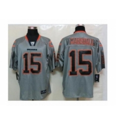 Nike Chicago Bears 15 Brandon Marshall grey Elite lights out NFL Jersey