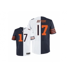 Nike Chicago Bears 17 Alshon Jeffery White-Blue Elite Elite split NFL Jersey