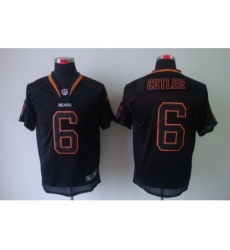 Nike Chicago Bears 6 Jay Cutler Black Elite Lights Out NFL Jersey