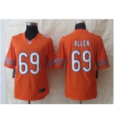 Nike Chicago Bears 69 Jared Allen Orange Limited NFL Jersey