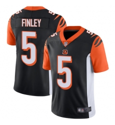 Bengals 5 Ryan Finley Black Team Color Men Stitched Football Vapor Untouchable Limited Jersey