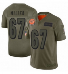 Men Cincinnati Bengals 67 John Miller Limited Camo 2019 Salute to Service Football Jersey