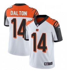 Mens Nike Cincinnati Bengals 14 Andy Dalton Vapor Untouchable Limited White NFL Jersey