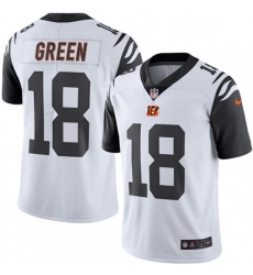 Mens Nike Cincinnati Bengals 18 AJ Green Limited White Rush Vapor Untouchable NFL Jersey