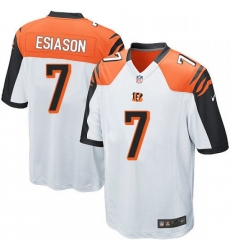 Mens Nike Cincinnati Bengals 7 Boomer Esiason Game White NFL Jersey