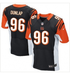 Nike Cincinnati Bengals #96 Carlos Dunlap Black Team Color Mens Stitched NFL Elite Jersey