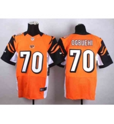 nike nfl jerseys cincinnati bengals 70 ogbuehi orange[Elite]