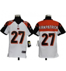 Youth Nike Cincinnati Bengals 27 Dre Kirkpatrick White Game Jerseys