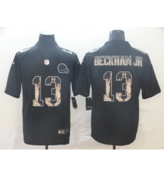 Browns 13 Odell Beckham Jr  Black Statue Of Liberty Limited Jersey