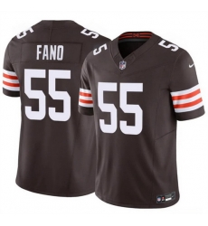 Men Cleveland Browns 55 Spencer Fano Brown 2026 Draft F U S E Vapor Limited Stitched Football Jersey Men Cleveland Browns 55 Spencer Fano Brown 2026 Draft F U S E Vapor Limited Stitched Football Jersey