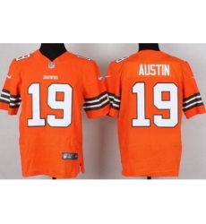 Nike Cleveland Browns 19 Miles Austin Orange Elite NFL Jersey