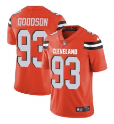 Nike Cleveland Browns 93 B J  Goodson Orange Alternate Men Stitched NFL Vapor Untouchable Limited Jersey