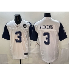 Men Dallas Cowboys 3 George pickens White F U S E 94 Marshawn Kneeland Memorial Patch Thanksgiving Vapor Limited Stitched Football Jersey Men Dallas Cowboys 3 George pickens White F U S E 94 Marshawn Kneeland Memorial Patch Thanksgiving Vapor Limited Stitched Football Jersey