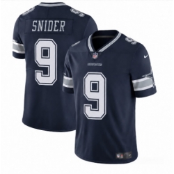 Men Dallas Cowboys 9 Snider Navy 2026 F U S E Vapor Untouchable Limited Stitched Football Jersey