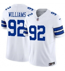 Men Dallas Cowboys 92 Quinnen Williams White 2025 F U S E Vapor Untouchable Limited Stitched Football Jersey
