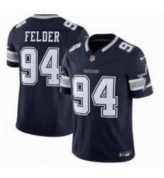 Men Dallas Cowboys 94 FELDER Navy 2026 F U S E Vapor Untouchable Limited Stitched Football Jersey Men Dallas Cowboys 94 FELDER Navy 2026 F U S E Vapor Untouchable Limited Stitched Football Jersey