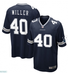 Men Nike Dallas Cowboys Von Miller #40 Blue F U S E Stitched NFL Jersey