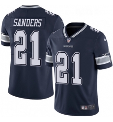 Mens Nike Dallas Cowboys 21 Deion Sanders Navy Blue Team Color Vapor Untouchable Limited Player NFL Jersey