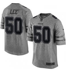 Mens Nike Dallas Cowboys 50 Sean Lee Limited Gray Gridiron NFL Jersey