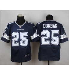 New Dallas Cowboys #25 Dunbar Blue Team Color Mens Stitched NFL Elite jersey