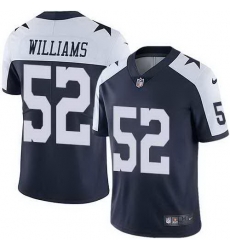 Nike Cowboys 52 Connor Williams Navy Throwback Vapor Untouchable Limited Jersey