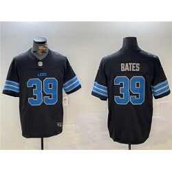 Men Detroit Lions 39 Jake Bates Black 2024 F U S E  2nd Alternate Vapor Limited Stitched Jersey