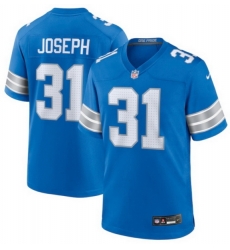 Men Detroit Lions Kerby Joseph #31 Blue F U S E Vapor Limited Stitched Jersey Men Detroit Lions Kerby Joseph #31 Blue F U S E Vapor Limited Stitched Jersey