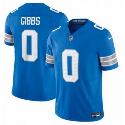 Youth Detroit Lions 0 Jahmyr Gibbs Blue 2024 F U S E 2nd Alternate Vapor Limited Stitched Jersey