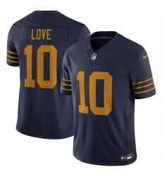 Men Green Bay Packers 10 Jordan Love Navy The 1923 Classic Vapor F U S E  Limited Stitched Football Jersey