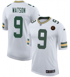 Men Green Bay Packers 9 Christian Watson White 2025 New With John Madden Patch Vapor Untouchable Limited Stitched Football Jersey