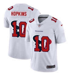 Houston Texans 10 DeAndre Hopkins White Men Nike Team Logo Dual Overlap Limited NFL Jersey