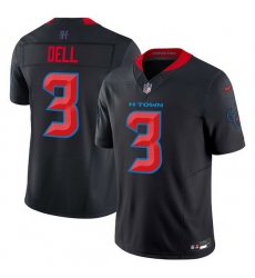 Men Houston Texans 3 Tank Dell Navy 2024 2nd Alternate F U S E Vapor Stitched Jersey