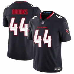 Men Houston Texans 44 British Brooks Navy 2025 F U S E  Vapor Limited Stitched Football Jersey