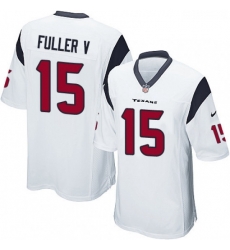 Men Nike Houston Texans 15 Will Fuller V Game White NFL Jersey