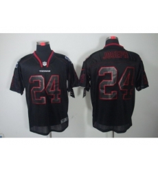 Nike Houston Texans 24 Johnathan Joseph Black Elite Lights Out NFL Jersey