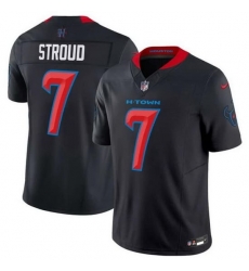 Women Houston Texans 7 C J  Stroud Navy 2024 2nd Alternate F U S E Vapor Stitched Jersey