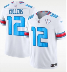 Youth Houston Texans 12 Nico Collins White 2026 F U S E HOUSTON US Rivalries Collection Limited Stitched Football Jersey Youth Houston Texans 12 Nico Collins White 2026 F U S E HOUSTON US Rivalries Collection Limited Stitched Football Jersey