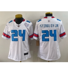 Youth Houston Texans  24 Derek Stingley Jr  White 2026 F U S E   HOUSTON US  Rivalries Collection Limited Stitched Football Jersey