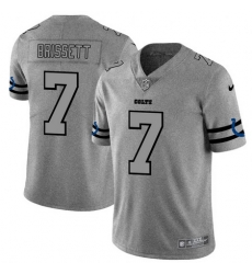 Nike Colts 7 Jacoby Brissett 2019 Gray Gridiron Gray Vapor Untouchable Limited Jersey