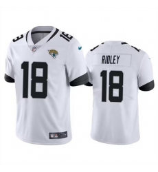 Men Jacksonville Jaguars 18 Calvin Ridley White Vapor Untouchable Limited Stitched Jersey