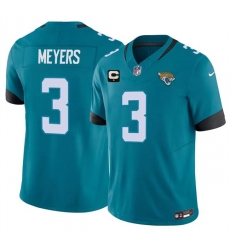 Men Jacksonville Jaguars 3 Jakobi Meyers Teal 2026 F U S E 1 Star C Patch Vapor Limited Stitched Football Jersey Men Jacksonville Jaguars 3 Jakobi Meyers Teal 2026 F U S E 1 Star C Patch Vapor Limited Stitched Football Jersey