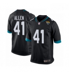 Men Jacksonville Jaguars 41 Josh Allen Game Black Team Color Football Jersey