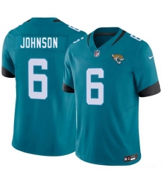Men Jacksonville Jaguars  6 Antonio Johnson Teal 2026 F U S E  Vapor Untouchable Limited Stitched Jersey