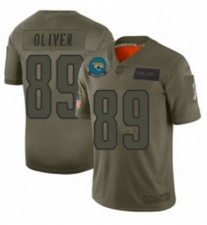 Men Jacksonville Jaguars 89 Josh Oliver Limited Camo 2019 Salute to Service Football Jersey