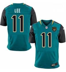 Men Nike Jacksonville Jaguars 11 Marqise Lee Teal Green Team Color Vapor Untouchable Elite Player NFL Jersey