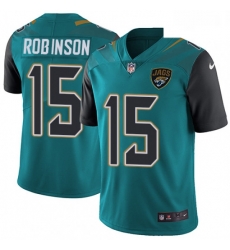 Men Nike Jacksonville Jaguars 15 Allen Robinson Teal Green Team Color Vapor Untouchable Limited Player NFL Jersey