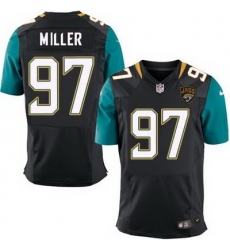 Nike Jaguars #97 Roy Miller Black Alternate Mens Stitched NFL Elite Jersey