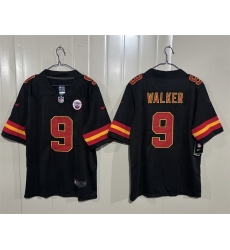 Men Kansas City Chiefs  9 Kenneth Walker III Black 2026 Vapor Untouchable Limited Stitched Football Jersey